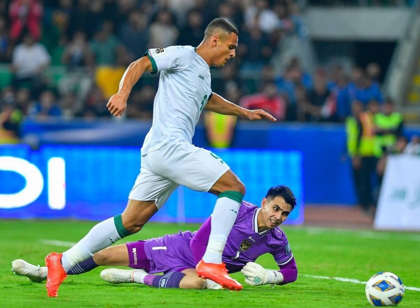 Ali Al Hamadi ghi bàn vào lưới ĐT Indonesia tại VL World Cup