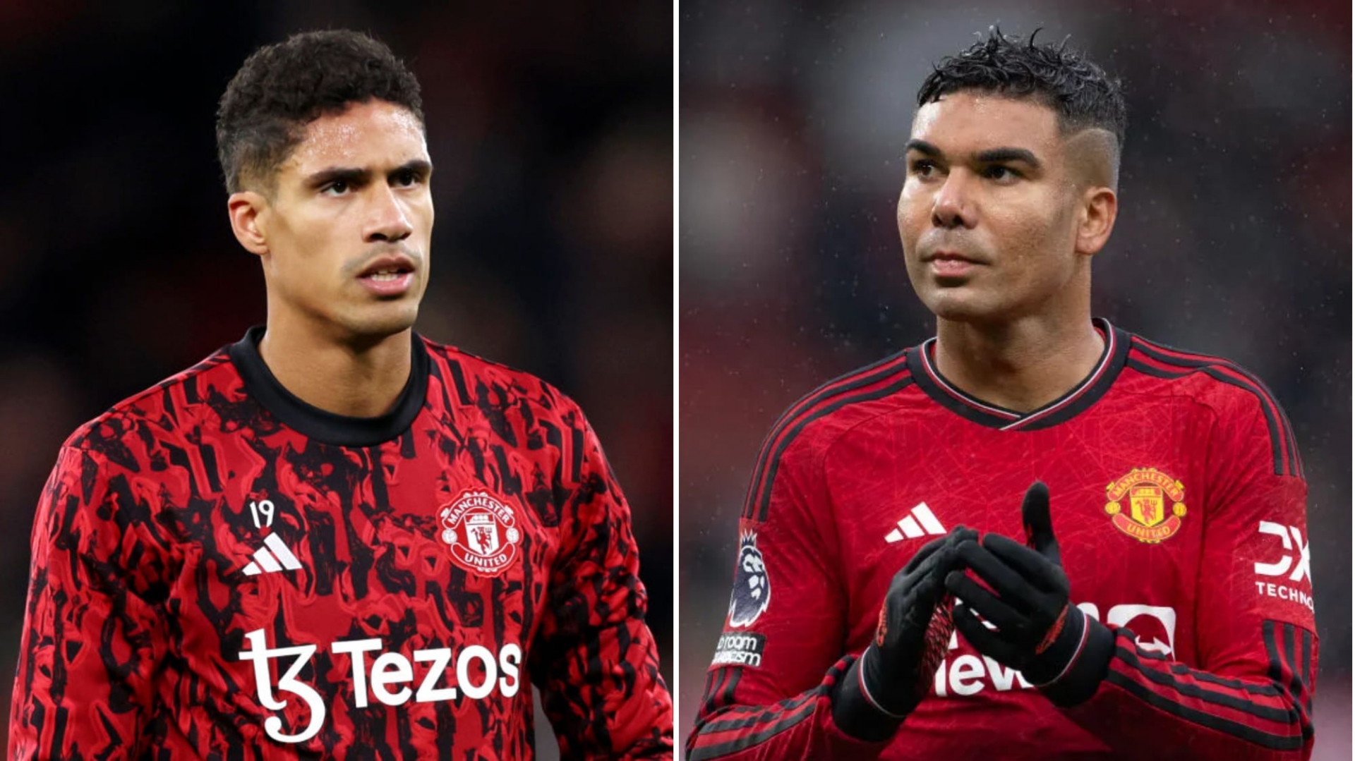 Varane và Casemiro là 2 trong số 11 cầu thủ bị liệt vào danh sách thanh lý tại MU vào hè này