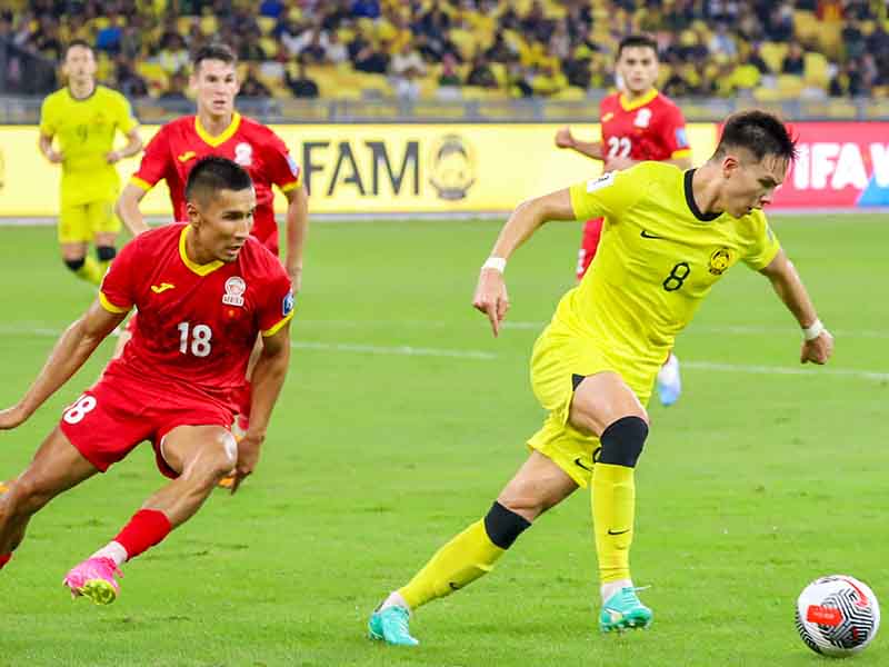 Soi kèo Kyrgyzstan vs Malaysia lúc 22h00 ngày 6/6/2024